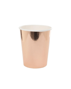 Metallic Rose Gold Cups - A Little Whimsy