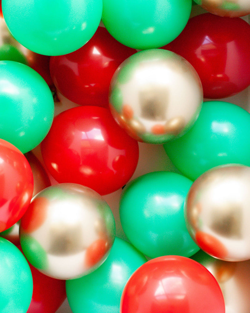 Mini Balloons Mix 'Christmas' (36 Pack) - A Little Whimsy