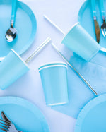 Pastel Blue Paper Cups - A Little Whimsy