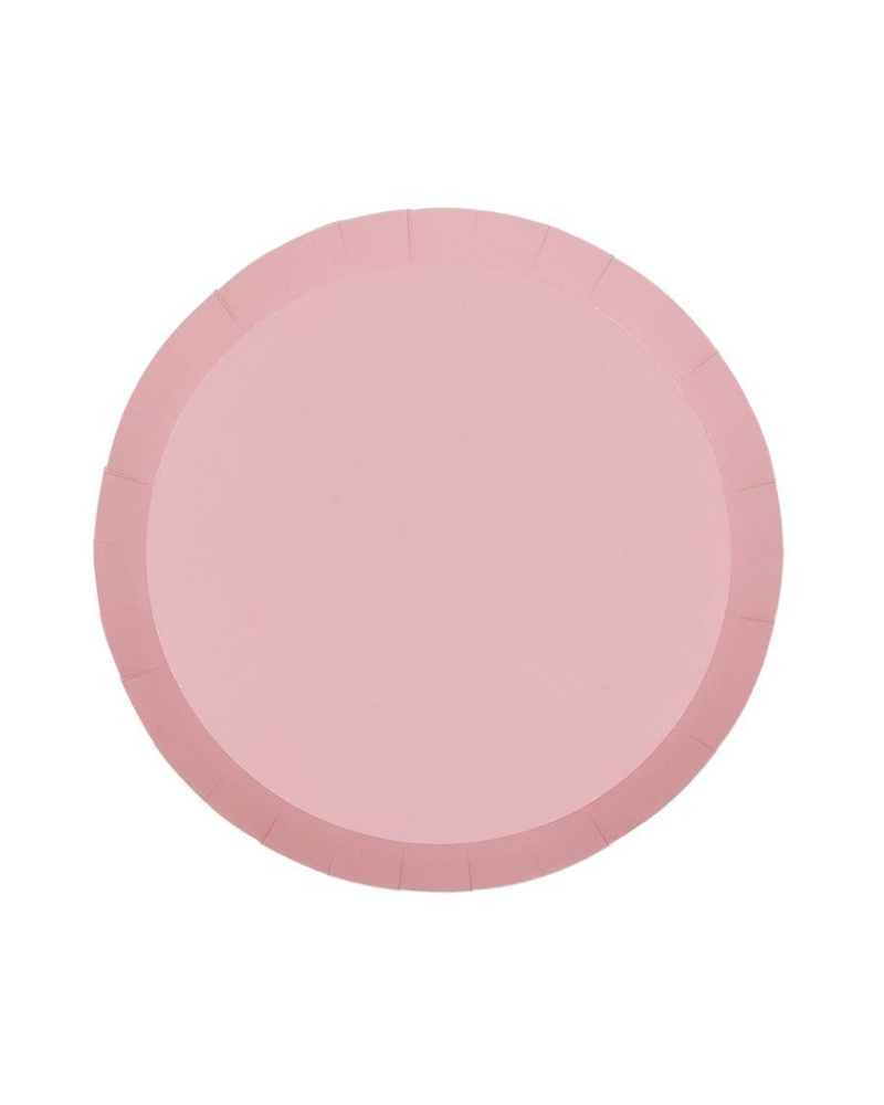 Pastel Pink Paper Dinner Plate 23cm - A Little Whimsy