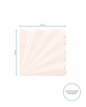 
            
                Load image into Gallery viewer, Pastel Pink &amp;amp; White Candy Stripe Napkins
            
        