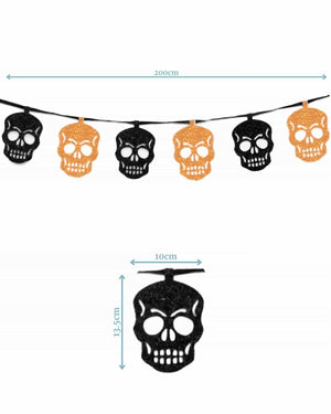 
            
                Load image into Gallery viewer, Halloween Skull Bunting
            
        