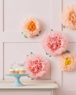 
            
                Load image into Gallery viewer, Tissue Paper Flower Pom Poms - A Little Whimsy
            
        
